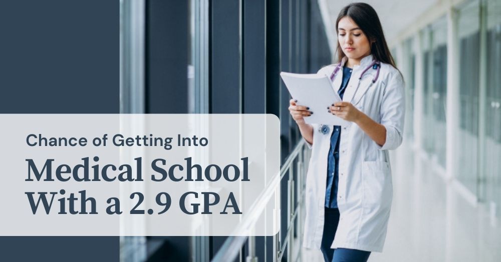 Chance of Getting into Med School with a 2.9 GPA - Prep For Med School