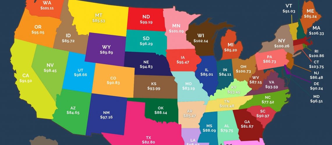 doctor's pay per hour by state